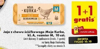 Biedronka Jaja z chowu ściółkowego Moja Kurka kl. A rozmiar M 10 szt. oferta