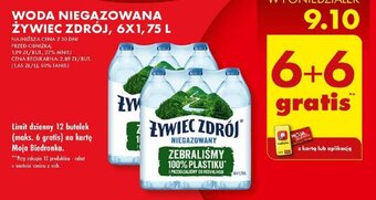 Biedronka WODA NIEGAZOWANA ŻYWIEC ZDRÓJ, 6X1,75 L oferta