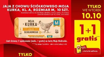 Biedronka JAJA Z CHOWU ŚCIÓŁKOWEGO KURKA KL. A ROZMIAR M 10 SZT. oferta