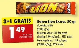 Biedronka Baton Lion Extra, 50 g oferta