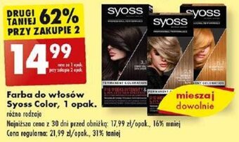 Biedronka Farba do włosów Syoss Color oferta