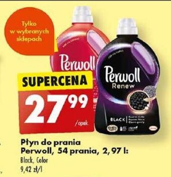 Biedronka Płyn do prania Perwoll, 54 prania, 2, 97 l oferta
