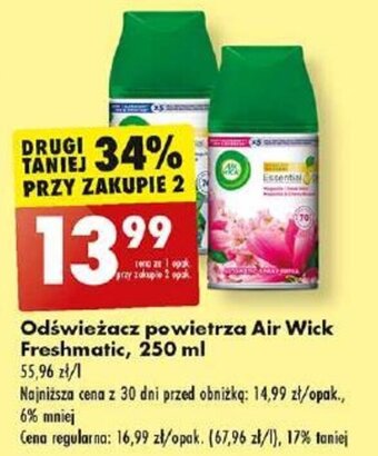 Biedronka Odświeżacz powietrza Air Wick Freshmatic, 250 ml oferta