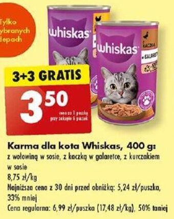 Biedronka Karma dla kota Whiskas, 400 g oferta