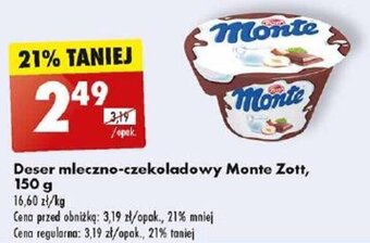 Biedronka Deser mleczno-czekoladowy Monte Zott, 150 g oferta