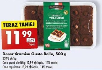 Biedronka Deser tiramisu Gusto Bello, 500 g oferta