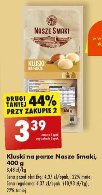 Biedronka Kluski na parze Nasze Smaki, Zapiekanka chłodzona Yeemy, 400 g oferta