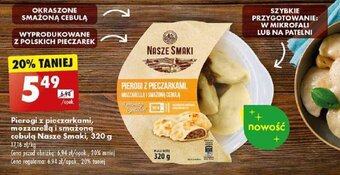 Biedronka Pierogi z pieczarkami, mozzarellą i smażoną cebulą Nasze Smaki, 320 g oferta