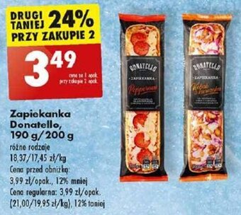 Biedronka Zapiekanka Donatello, 190 g/200 g oferta