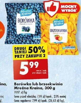 Biedronka Borówka lub brzoskwinia Mroźna Kraina, 300 g oferta