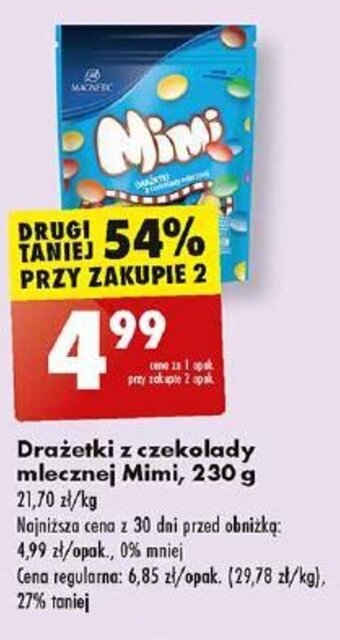 Biedronka Drażetki z czekolady mlecznej Mimi, 230 g oferta