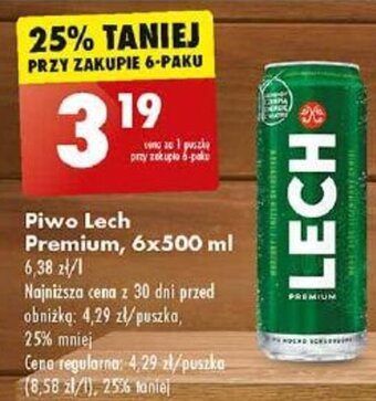 Biedronka Piwo Lech Premium, 500 ml oferta