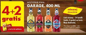 Biedronka WSZYSTKIE PIWA GARAGE, 400 ML oferta