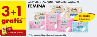 Biedronka WSZYSTKIE TAMPONY, PODPASKI, WKŁADKI FEMINA oferta