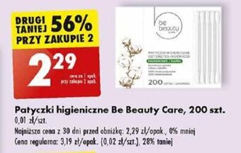 Biedronka Patyczki higieniczne Be Beauty Care, 200 szt. oferta