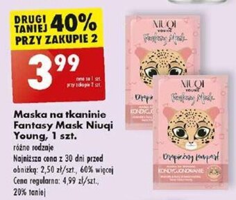 Biedronka Maska na tkaninie Fantasy Mask Niuqi Young, 1 szt. oferta