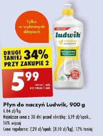 Biedronka Płyn do naczyń Ludwik, 900 g oferta