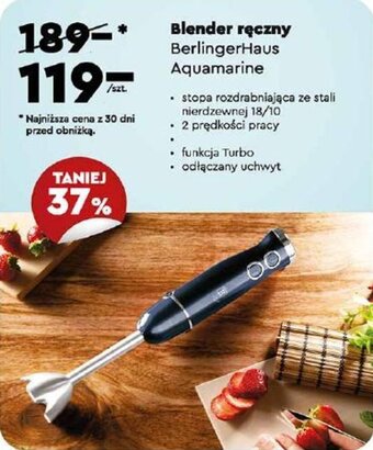 Biedronka Blender ręczny BerlingerHaus Aquamarine oferta