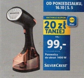 Lidl SILVERCREST Parownica do ubrań 1400 W oferta