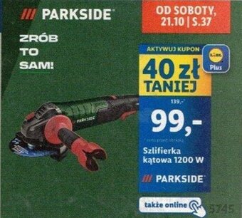 Lidl PARKSIDE Szlifierka kątowa 1200 W oferta