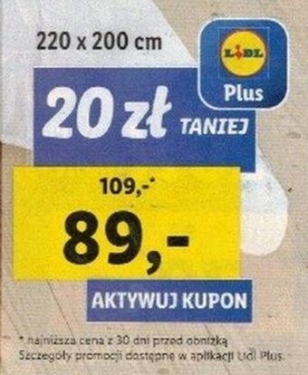 Lidl Kołdra antyroztoczowa 220 x 200 g oferta