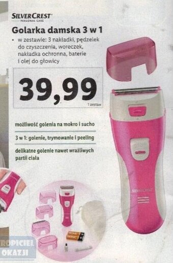 SILVERCREST Golarka damska 3 w 1