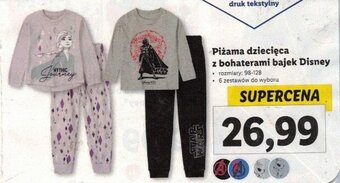 Lidl Piżama dziecięca z bohaterami bajek Disney oferta