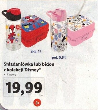 Lidl Śniadaniówka lub bidon z kolekcji Disney oferta