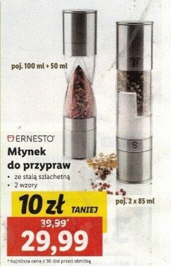 Lidl ERNESTO Młynek do przypraw oferta