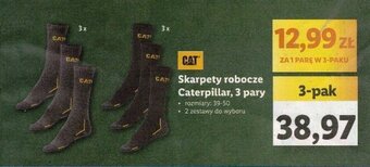 CAT Skarpety robocze Caterpillar, 3 pary
