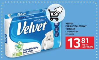 Selgros VELVET PAPIER TOALETOWY 12 ROLEK oferta
