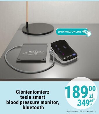 Biedronka Ciśnieniomierz tesla smart blood pressure monitor, bluetooth oferta