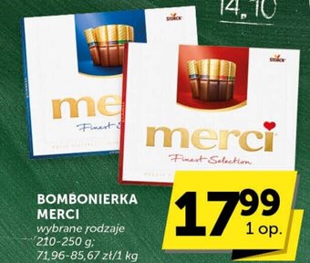 Groszek BOMBONIERKA MERCI 210-250g oferta