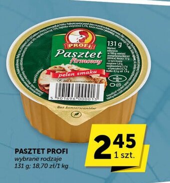 Groszek PASZTET PROFI 131 g oferta