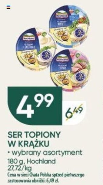 Chata Polska SER TOPIONY W KRĄŻKU Hochland 180g oferta