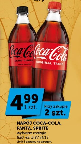 Groszek NAPÓJ COCA-COLA, FANTA, SPRITE 850 ml oferta