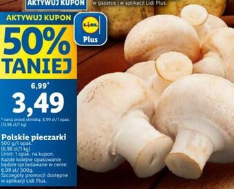 Lidl Polskie pieczarki 500g oferta