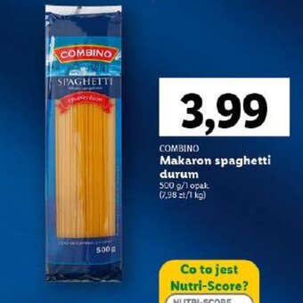 Lidl COMBINO Makaron spaghetti durum 500g oferta