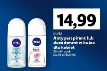 Lidl NIVEA Antyperspirant lub dezodorant w kulce dla kobiet 50ml oferta