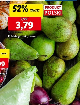 Lidl Polskie gruszki 1kg oferta