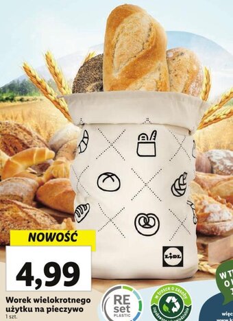 Lidl Worek wielokrotnego użytku na pieczywo oferta
