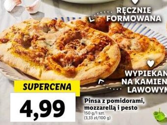 Lidl Pinsa z pomidorami, mozzarellą i pesto 150 g oferta