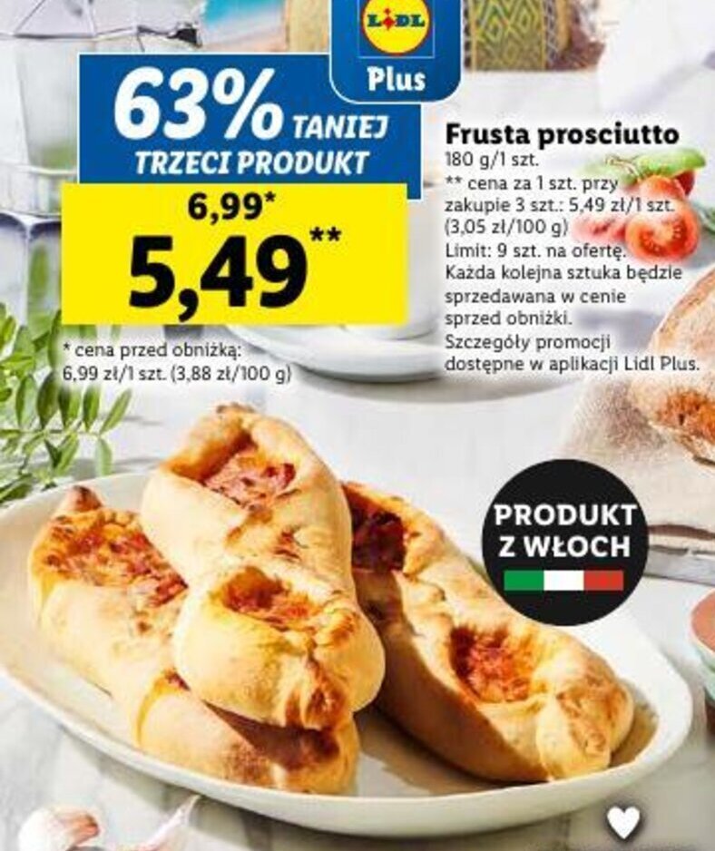 Promocja Frusta prosciutto 180 g w Lidl