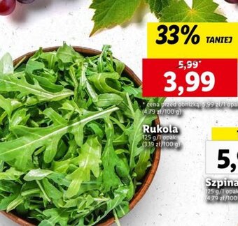 Lidl Rukola 125g oferta