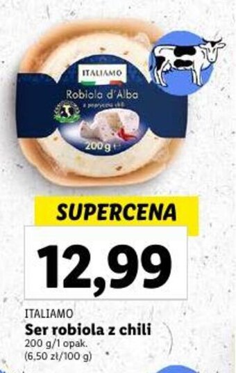 Lidl ITALIAMO Ser robiola z chili 200 g oferta