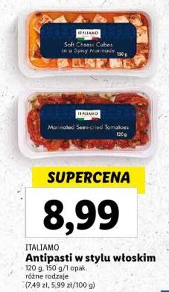 ITALIAMO Antipasti w stylu włoskim 120 g, 150 g
