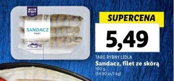 Lidl TARG RYBNY LIDLA Sandacz, filet ze skórą 100 g oferta