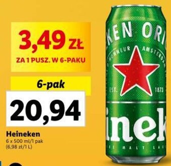 Lidl Heineken 6 x 500 ml oferta