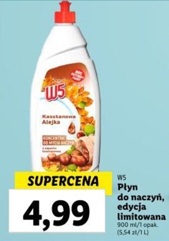 Lidl W5 Płyn do naczyń, edycja limitowana 900 ml oferta