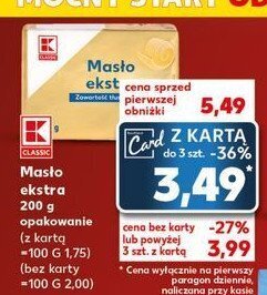 Kaufland Masło ekstra oferta